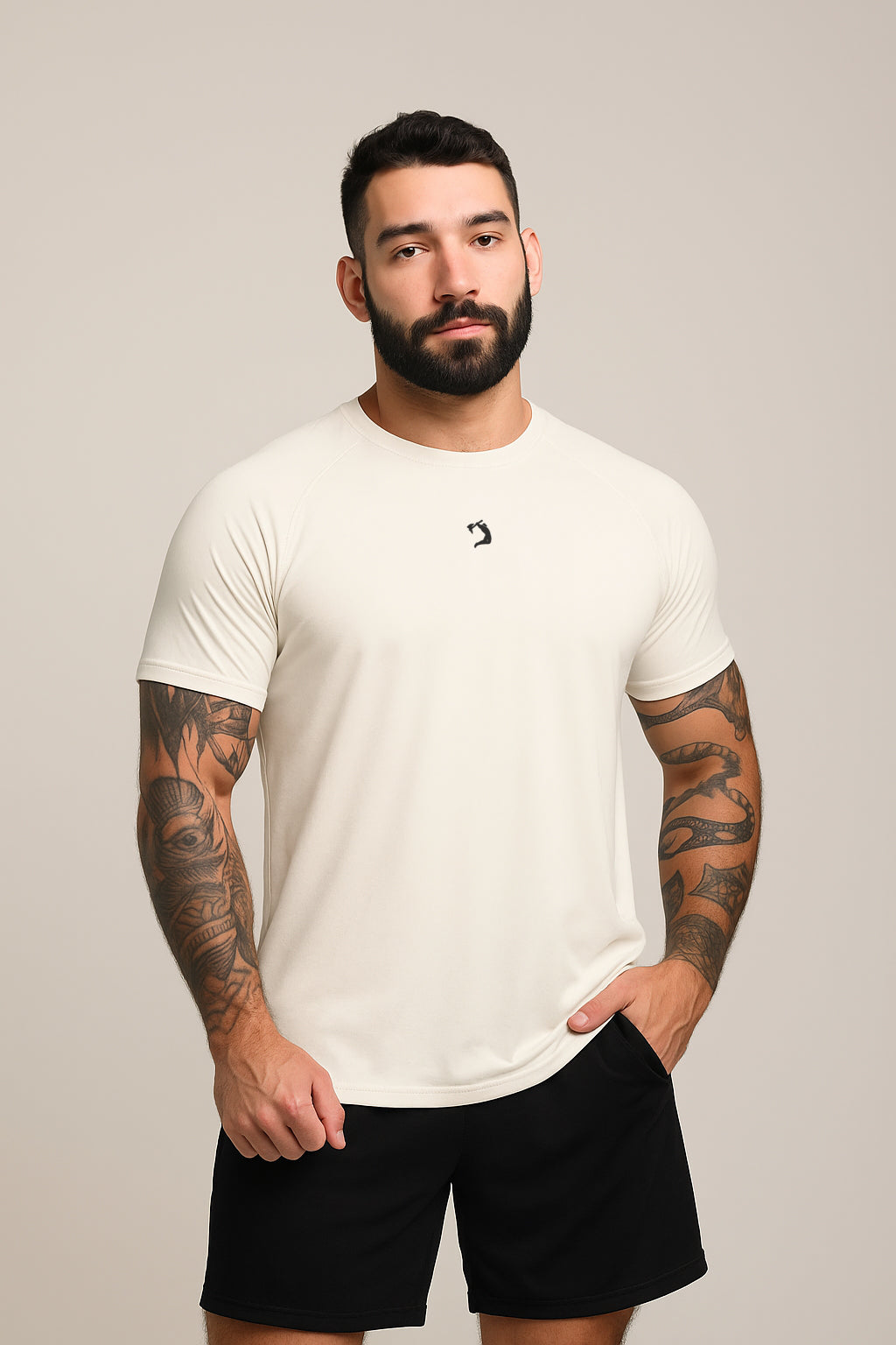 Camisa Poliamida Tech  - OFF WHITE